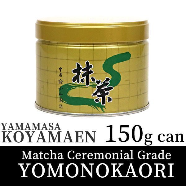 Koyamaen Matcha green tea powder Ceremonial Grade YOMONOKAORI 150g can - MatchaJP