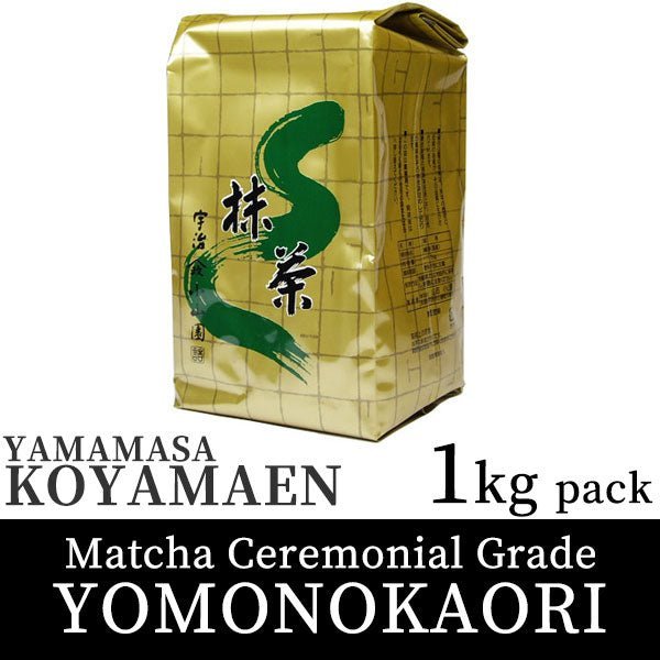 Koyamaen Matcha green tea powder Ceremonial Grade YOMONOKAORI 1kg pack - MatchaJP