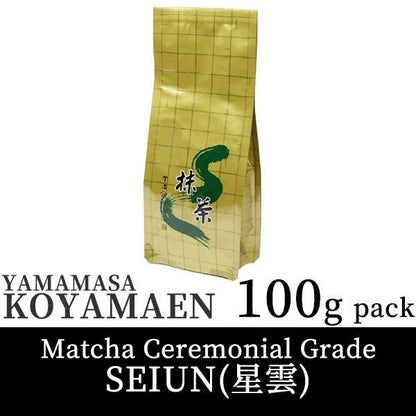 Koyamaen Matcha green tea powder Ceremonical Grade 100g pack SEIUN - MatchaJP