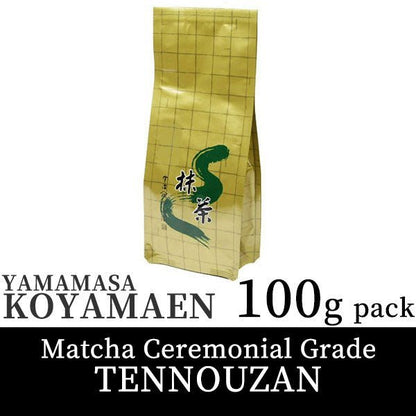 Koyamaen Matcha green tea powder Ceremonical Grade 100g pack TENNOUZAN - MatchaJP