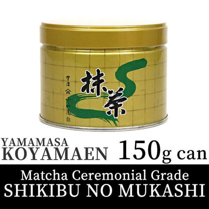 Koyamaen Matcha tea powder Ceremonial Grade SHIKIBU-NO-MUKASHI 150g can - MatchaJP