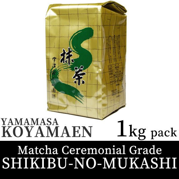 Koyamaen Matcha tea powder Ceremonial Grade SHIKIBU-NO-MUKASHI 1kilogram pack - MatchaJP