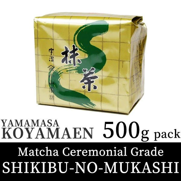 Koyamaen Matcha tea powder Ceremonial Grade SHIKIBU-NO-MUKASHI 500gram pack - MatchaJP