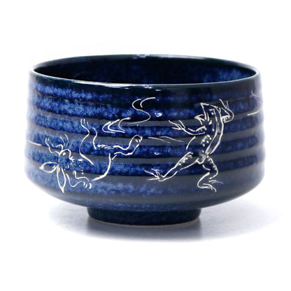 Matcha bowl, Choju Jinbutsu Giga, gold or silver - MatchaJP
