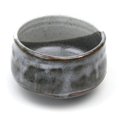 Matcha bowl, Kutani ware, flowers - MatchaJP