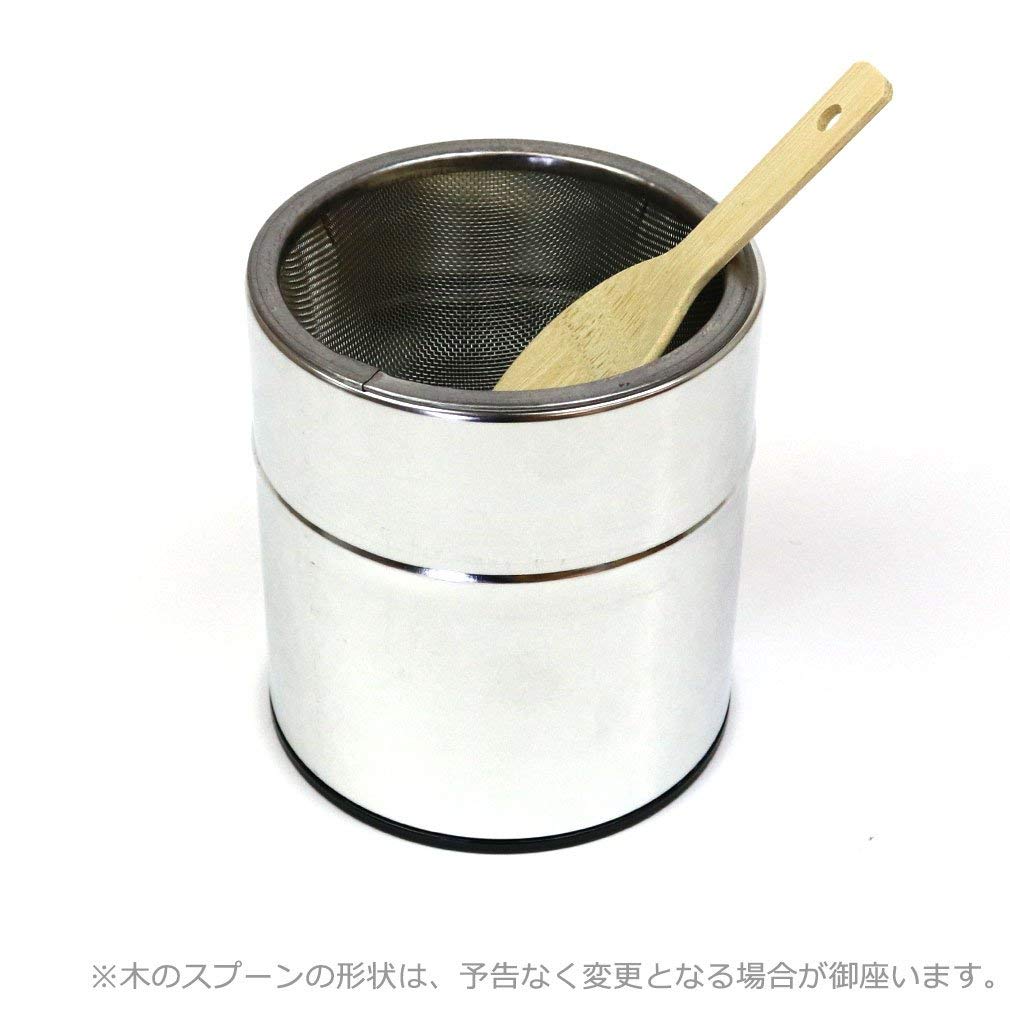 Matcha Sieve ( Matcha is made into powder) Tinplate With wooden spoon - MatchaJP