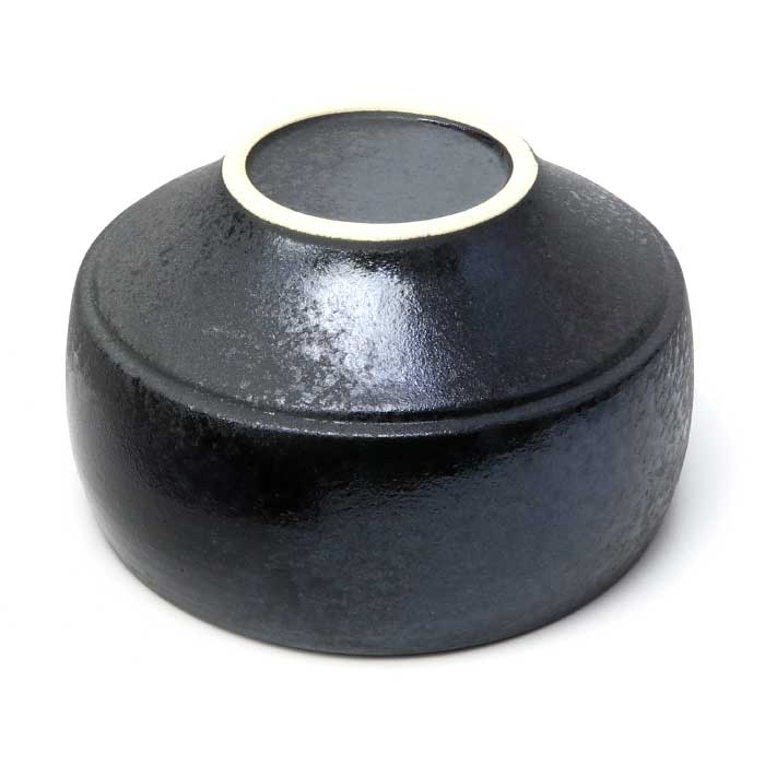 Matcha tea bowl HASAMI ware Wabi - Black - MatchaJP