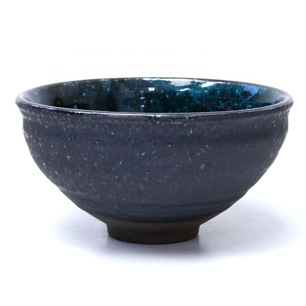 Matcha tea bowl Mino ware Blue Grotto - MatchaJP