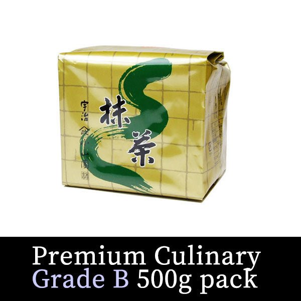 Matcha tea powder for food Premium Culinary Grade B 500g pack - MatchaJP