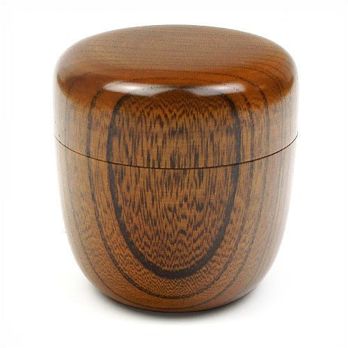 Natsume Tea caddy Container for macha powdered green tea,Made with Zelkova trees - MatchaJP