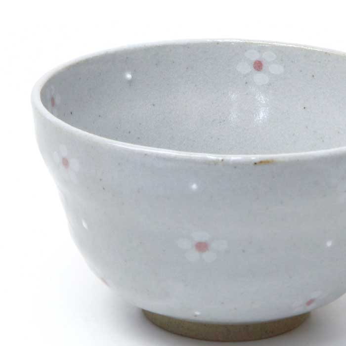 On sale items Rice bowl pink flower Hasami ware